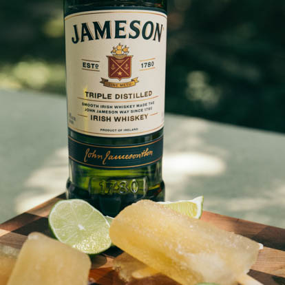 Jameson Ginger and Lime Ice Pops